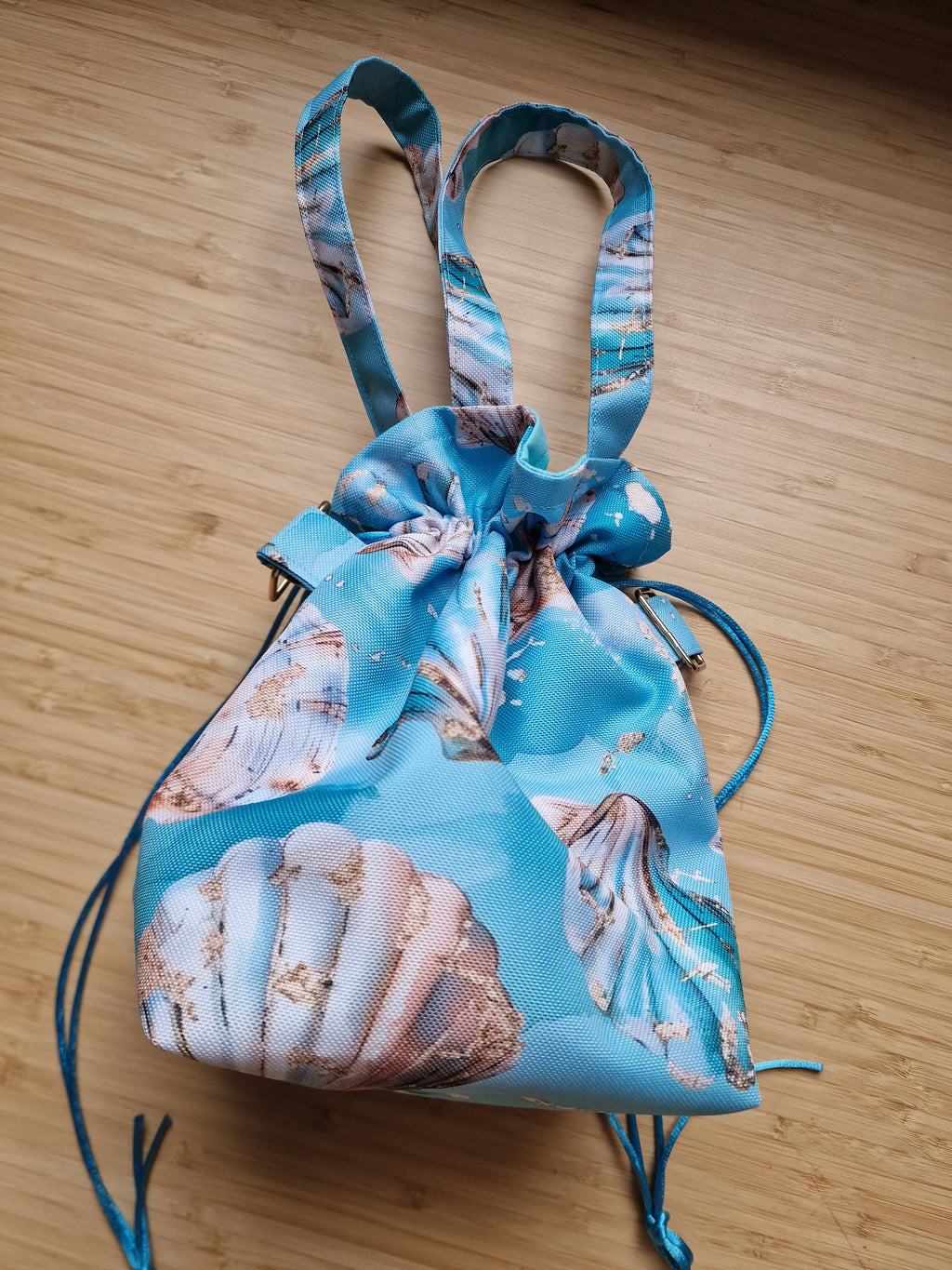 Waterproof Floral Vibrant Drawstring Bag