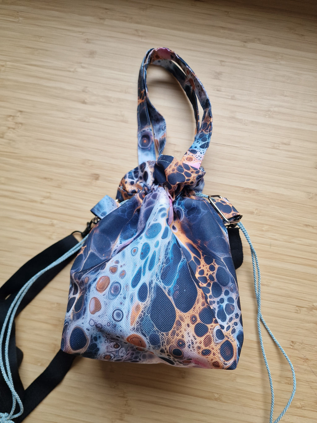 Waterproof Floral Vibrant Drawstring Bag